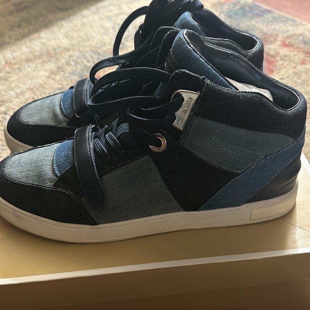 👖Women’s Michael Kors Denim Hi Tops👖